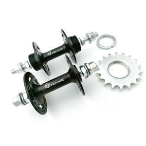 Feiyafu – Moyeux de vélo en aluminium 20, 24, 32, 36 trous, jeu de roues avant pour vélo à pignon fixe avec caches d'axe et accessoires - Product Image 2