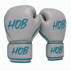 Gants de boxe HOB en cuir PU, fermeture Velcro, respirants, équipement d'entraînement unisexe - Product Image 2