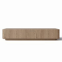 Table basse de salon FERLY, meuble en bois simple, table d'appoint avec socle convertible, design moderne de haute qualité, nouveau design