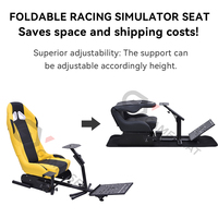 GY031 Placa de pedal ajustable ODM OEM Simulador de carreras Sim profesional Silla de movimiento de cabina para PC,Wii,Logitech G25,G27,G920,G29