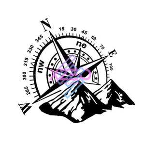Autocollant de carrosserie latérale pour SUV tout-terrain, pick-up, <span class=keywords><strong>boussole</strong></span> de montagne, autocollant décoratif adapté à Jeep Wrangler Ford - Product Image 5