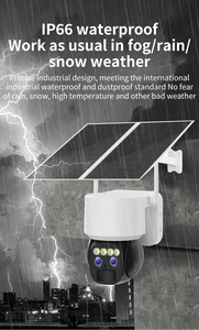 Cámara de Seguridad Inalámbrica WIFI de Doble Lente 3MP con Audio Bidireccional, Visión Nocturna en Color, Zoom 10X PTZ, Energía Solar - Product Image 4