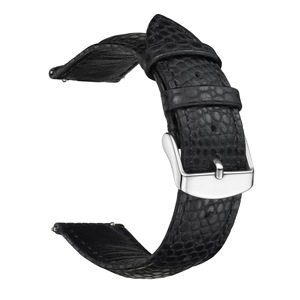 Bracelet de montre en cuir grainé de lézard de qualité supérieure avec <span class=keywords><strong>boucle</strong></span> papillon en acier inoxydable, bracelet de remplacement doux et respirant pour hommes et femmes - Product Image 3