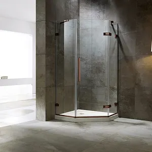 Popular Diamond Shape Glass Shower Cubicle Bath Shower Cabin Bathroom Shower Room