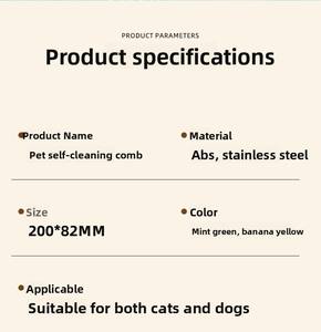 Cepillo de Aseo para Perros Pequeños de Lujo al por Mayor, de Acero Inoxidable y Plástico, Autolimpiante, Ecológico, para Eliminar el Pelo de Mascotas, Sencillo - Product Image 6