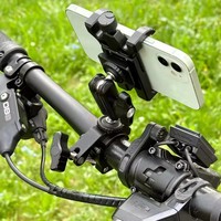 Support de téléphone portable antidérapant en alliage d'aluminium rotatif à 360 degrés pour le cyclisme en plein air et le vélo de montagne et l'utilisation de l'écran LCD