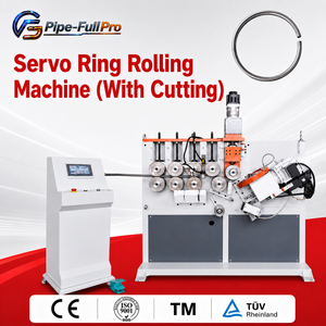 PLC Control CNC Servo Ring Rolling <b>Bending</b> <b>Machine</b> Stainless Steel Aluminum Round Square Rectangular Tube Pipe Circle Cutting - Product Image 1