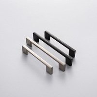 Quincaillerie de meuble moderne en aluminium, poignée solide, bouton de poignée de tiroir d'armoire, vente en gros