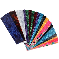 Vente en gros de 25 pièces/ensemble de feuilles de celluloïd pour la fabrication de médiators de guitare personnalisés, épaisseur mixte