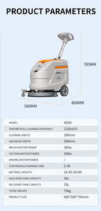 HANGCHA High Efficiency Foldable Handle <b>Walk</b> Behind Floor <b>Machine</b> With CE Certified for Commercial Use High Ef - Product Image 6