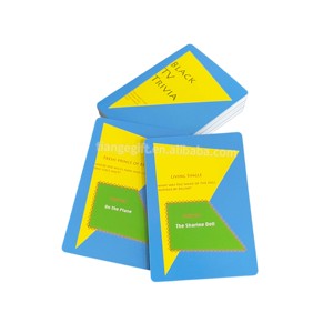 Juego de 100 Tarjetas Personalizadas con Caja de Papel para Preguntas de TV y Respuestas - Product Image 3