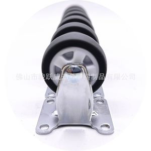Furniture Caster 38mm Diameter TPR Rubber <b>Wheel</b> Rigid With Brake Silent For Cabinet Use - Product Image 5