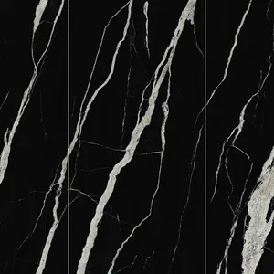 Lightning Black Sintered Stone Acid-Resistant Anti-slip Porcelain Tile