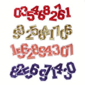 <span class=keywords><strong>2</strong></span> inç isı transferi demir On mektuplar şönil beyaz kumaş giyim Jersey T shirt şapkalar için A-Z alfabe nakış yamalar - Product Image 4