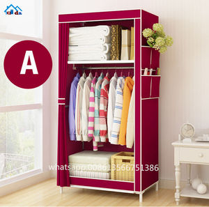 Armario Plegable Económico de Tela No Tejida, Armario Portátil Plegable, Armario de Tela Metálica <span class=keywords><strong>para</strong></span> Dormitorio, Fácil de Montar - Product Image 4