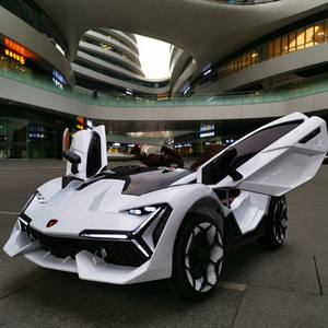 <b>Lamborghini</b> Style Electric Ride On <b>Car</b> For Kids 12V 4 Wheels <b>Remote</b> <b>Control</b> Yellow With Rocking Function Age 8-13 Years - Product Image 2