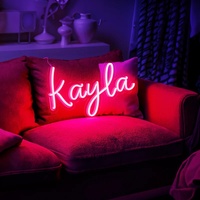 Penjualan langsung dari pabrik lampu Neon LED, dekorasi dinding latar belakang seni, dekorasi pesta rumah kamar tidur, tanda nama