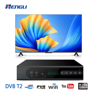 Décodeur numérique terrestre DVB-T2 certifié CE avec tuner DVB-T2 intégré, récepteur DVB-T2 Wifi HD