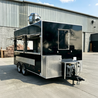 Remorque alimentaire de concession disponible en ODM, remorque fermée pour saucisses, bar mobile, camion-restaurant avec équipement de cuisine complet en Chine