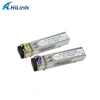 HILINK 1000BASE 80KM BIDI 1.25G SFP Émetteur-récepteur optique à fibre optique TX1490/RX1550nm TX1550/RX1490nm Connecteur LC pour FTTX