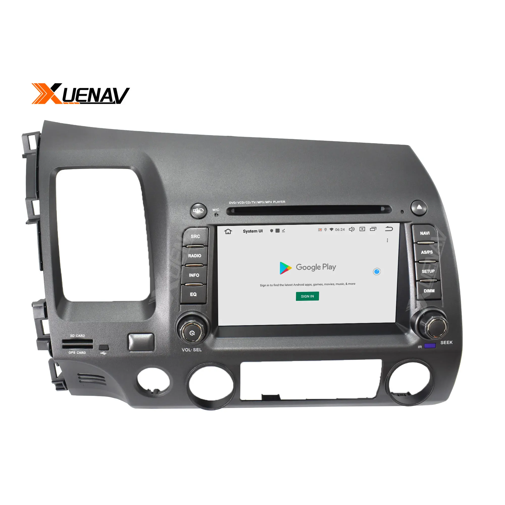 Radio con DVD para coche, radio con pantalla táctil, android, 2 din, para Honda Civic sedan 2007, 2008, 2009, 2010, 2011