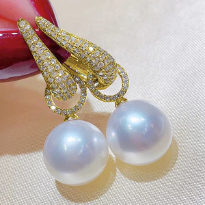 Pendientes de Oreja con Aspecto de Perla de Dos Vías para Mujer, Elegantes y Modernos para Uso Diario - Product Image 2
