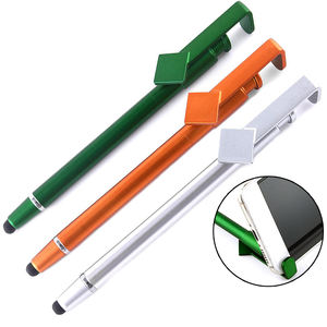 ปากกาพลาสติกสำหรับสไตลัสหน้าจอสัมผัสความกว้างในการเขียน1.0มม. พร้อมที่วางมือถือออกแบบโลโก้ได้ตามต้องการ - Product Image 6