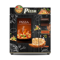 Distributeur automatique de pizzas commercial pour l'extérieur Machine de restauration rapide à écran tactile intelligent en libre service