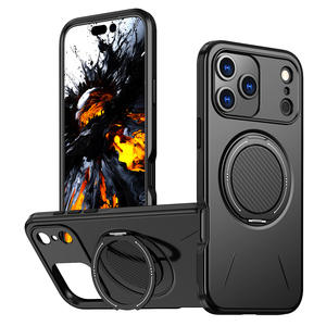 Funda para iPhone 17 Pro, 360 grados °   Soporte giratorio con amortiguación, funda protectora magnética para teléfono con cobertura total a prueba de golpes - Product Image 1