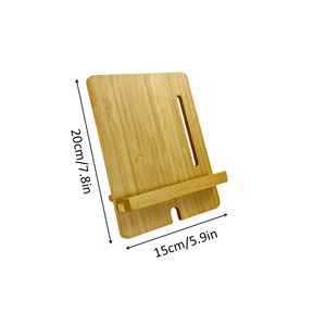 Bamboo Tablet <b>Stand</b> Adjustable Desktop Holder For Phone And Tablet Universal Simple Design Office Home Use - Product Image 5