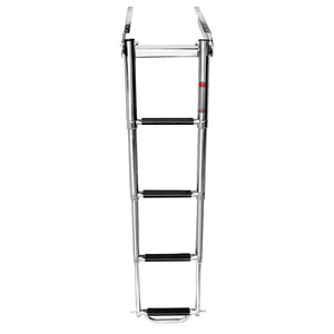 Stainless Steel Boat Accessory <b>Folding</b> <b>Ladder</b> With Hidden Retractable <b>Steps</b> For Marine Use - Product Image 4