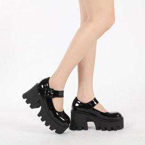YiXin <strong>Mary</strong> <strong>Jane</strong> <strong>Shoes</strong> 2025 New Design <strong>Black</strong> Super High Thick Heel <strong>Shoes</strong> for Women Top Quality Cost Effective <strong>Mary</strong> Janes <strong>Shoes</strong> - Product Image 5