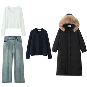 Pull cardigan en tricot pour femme Happy Plus, couleur unie, grande taille, vêtements décontractés N9441 - Product Image 2