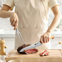 XINZUO rasoir tranchant Composite acier cuisine viande trancher couteaux à découper OEM ODM personnalisé