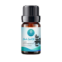 10ml Minyak Habbatussauda Murni Cold Pressed Perawatan Rambut & Kulit Kepala Alami dengan Sisir Pijat Roller Lembut untuk Penyerapan Merata