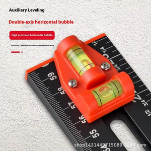 Règle <span class=keywords><strong>de</strong></span> positionnement pour perçage 2 en 1 Combinaison d'angle en forme <span class=keywords><strong>de</strong></span> T Quincaillerie d'armoire Gabarit Installation <span class=keywords><strong>de</strong></span> <span class=keywords><strong>tiroir</strong></span> Règle pour le travail du bois - Product Image 5