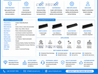 Brosse à bande industrielle en nylon avec base en PP, brosse à bande industrielle pour l'étanchéité à la poussière et le nettoyage des surfaces