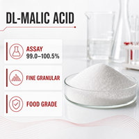 Acide malique en gros, qualité alimentaire, DL-acide malique, poudre d'acide malique pure à 99%