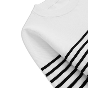 Maglione Pullover a Righe in Cotone per <span class=keywords><strong>Donna</strong></span>, <span class=keywords><strong>Elegante</strong></span> e Minimalista, di Alta Qualità per l'Inizio dell'Autunno - Product Image 3