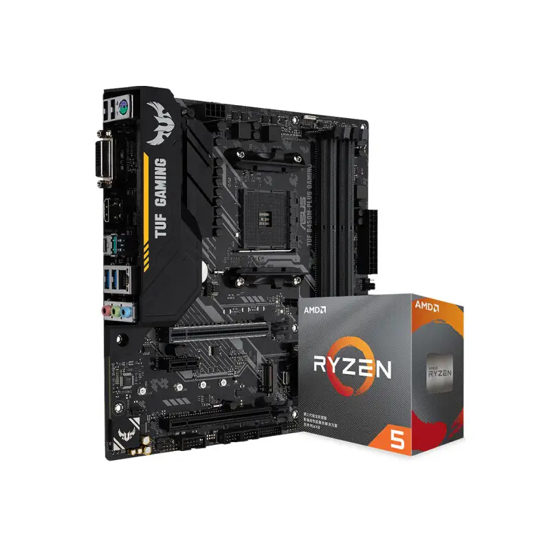 Funhouse AMD R5 3500X CPU Processor 6 Core 6 Thread With TUF B450M-Plus Gaming Motherboard For Gaming Desktop