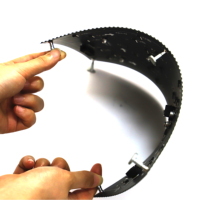 Module d'affichage LCD flexible d'intérieur p5, type LCM, écran LED haute visibilité