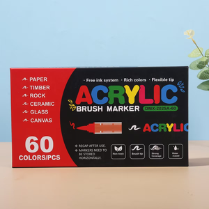 Marcadores Acrílicos Bview de Punta Suave con Tinta Líquida Directa, 12/24/36/48/60/72 Colores, para Dibujo y <span class=keywords><strong>Graffiti</strong></span> DIY - Product Image 6