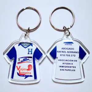 T-Shirt Clear acrylic keychain blanks photo frame for free gift