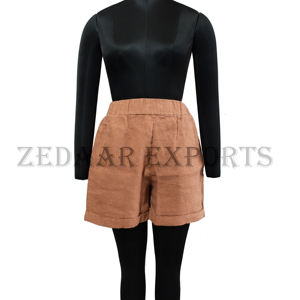 Pantalones cortos de lino de alta calidad para mujer, niña, dama, últimas tendencias, vacaciones, playa, pantalones cortos, logotipo personalizado, moq bajo - Product Image 2