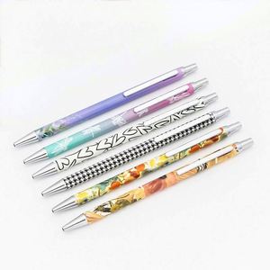 Custom High Quality Custom Logo Slim Metal Click Ballpoint <b>Pens</b> 1.0 mm Writing Width Multiple Colors Novelty Sublimation - Product Image 1