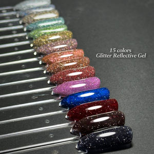 FZANEST-esmalte de Gel con purpurina reflectante, en <span class=keywords><strong>15</strong></span> colores, para discoteca - Product Image 1