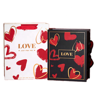 Saint Valentin Flip Book Coffret Cadeau Creative Carton Soie Écharpe Rouge À Lèvres Parfum UV Mode Style 2mm Épaisseur Cosmétiques