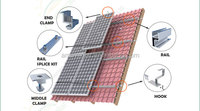 Sistem Pemasangan Atap Solar Xiamen Amoy Solar, Kit Braket Penyangga Panel Surya, Produsen dan Distributor Panel Surya