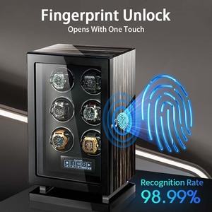 <span class=keywords><strong>Caja</strong></span> Fuerte <span class=keywords><strong>para</strong></span> Relojes Automáticos M&Q con Lector de Huellas Dactilares Inteligente, Pantalla Táctil LCD, 24 Ranuras <span class=keywords><strong>para</strong></span> Relojes Automáticos, Motor Silencioso de Madera - Product Image 4