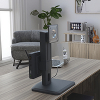 Bras de moniteur de bureau ergonomique réglable et robuste Support à 90 degrés pour support de moniteur d'ordinateur Mini PC